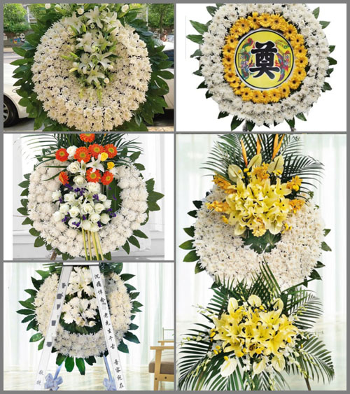 安徽六安市霍山县衡山镇牛角冲村花圈速递