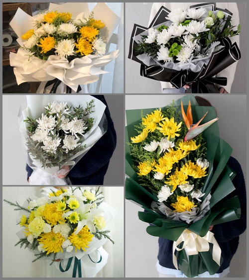 安徽六安市霍山县衡山镇牛角冲村白事花束代送
